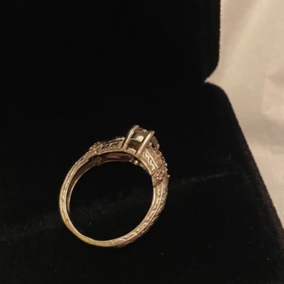 GENERATIONS 1912 14KT MORGANITE & PINK DIAMOND RING SIZE 6 - Picture 8 of 11